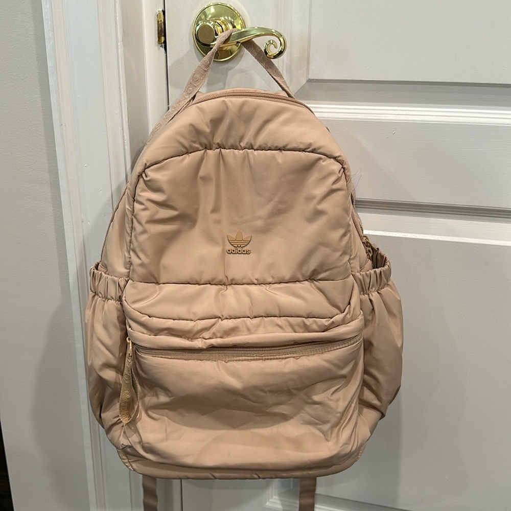 Adidas Puffer Backpack Beige